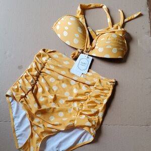 Yellow Polka Dot Bikini